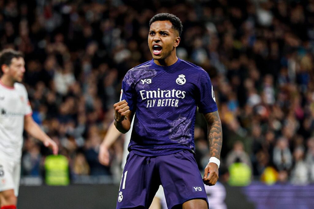 Rodrygo foi autor dos gols da vitória do Real Madrid sobre o Athletic Bilbao (Foto: Reprodução)