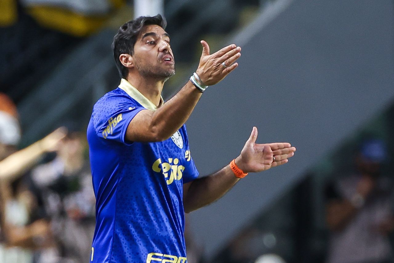 Abel Ferreira durante derrota do Palmeiras