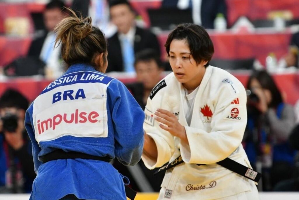 Ciclo: Jessica Lima e Christa Deguchi em luta do Grand Slam de Antalya de Judô em 2024