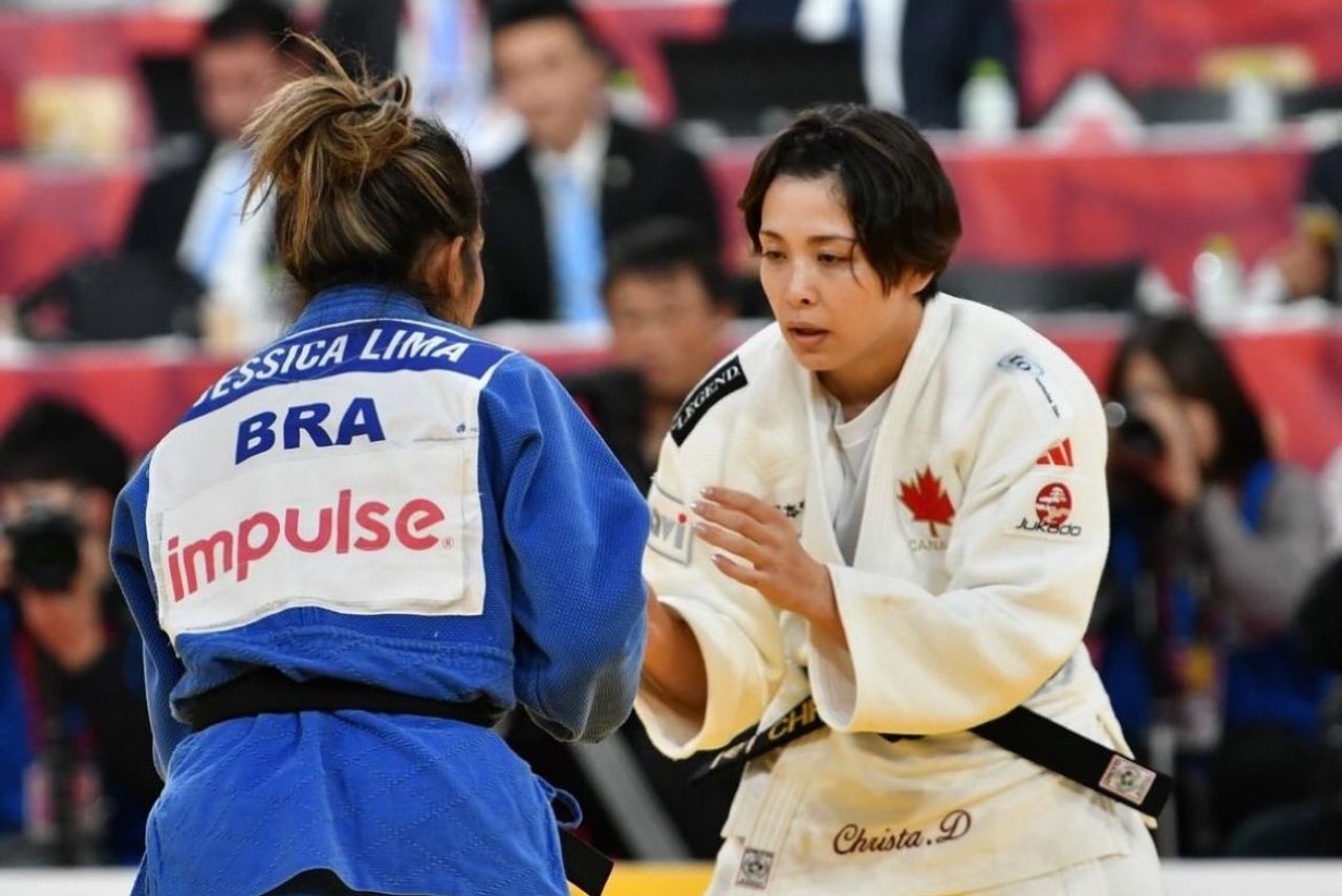Ciclo: Jessica Lima e Christa Deguchi em luta do Grand Slam de Antalya de Judô em 2024