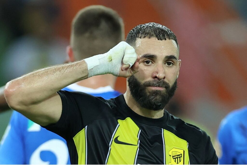 Karim Benzema, atacante do Al-Ittihad (Foto: AFP)