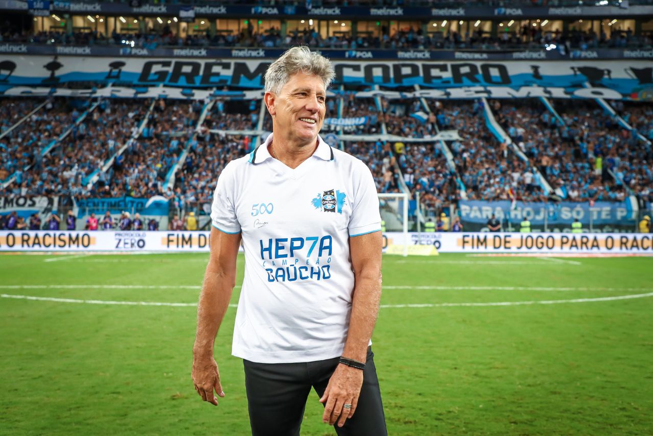Renato comemora o hepta do Grêmio