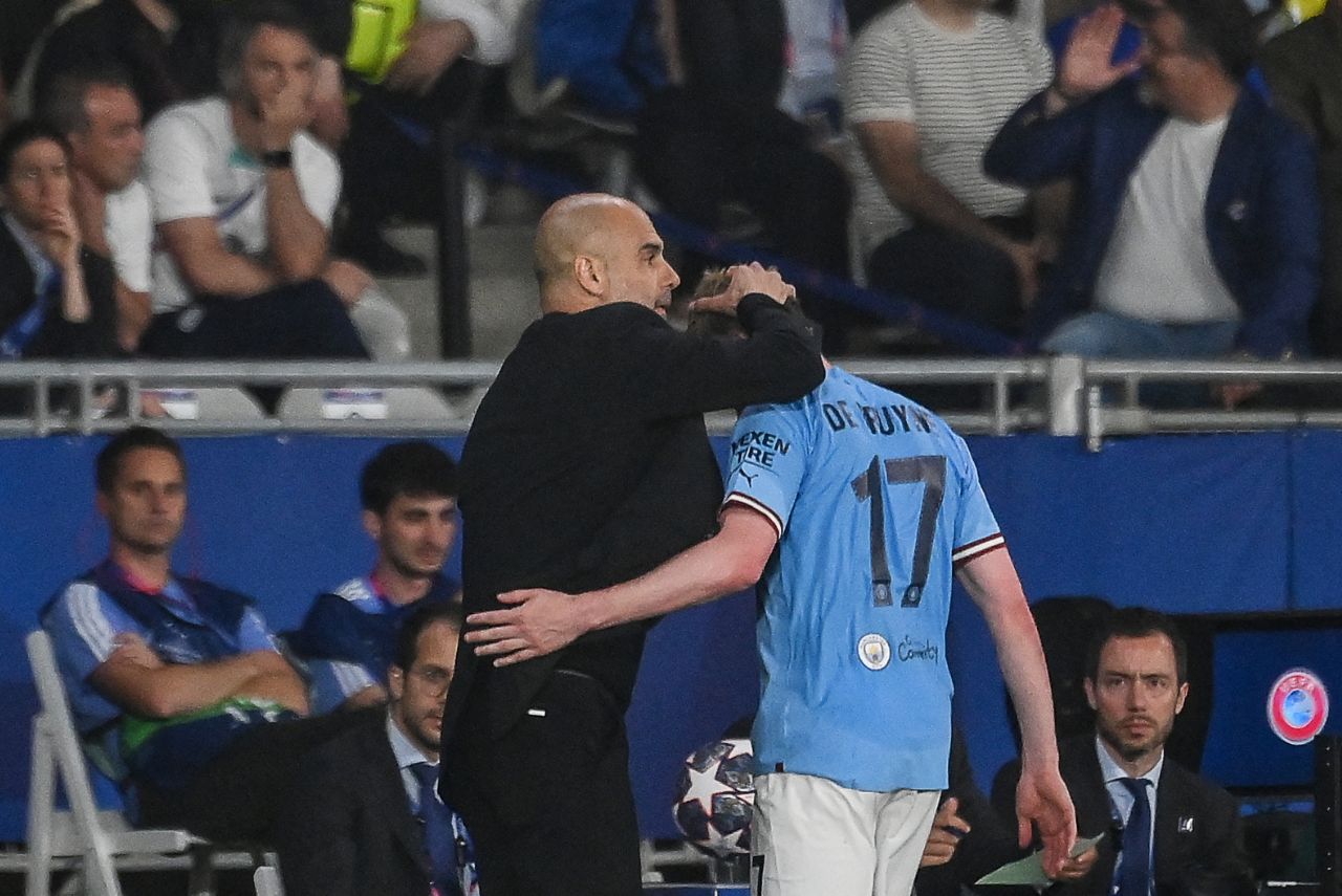 Guardiola e De Bruyne