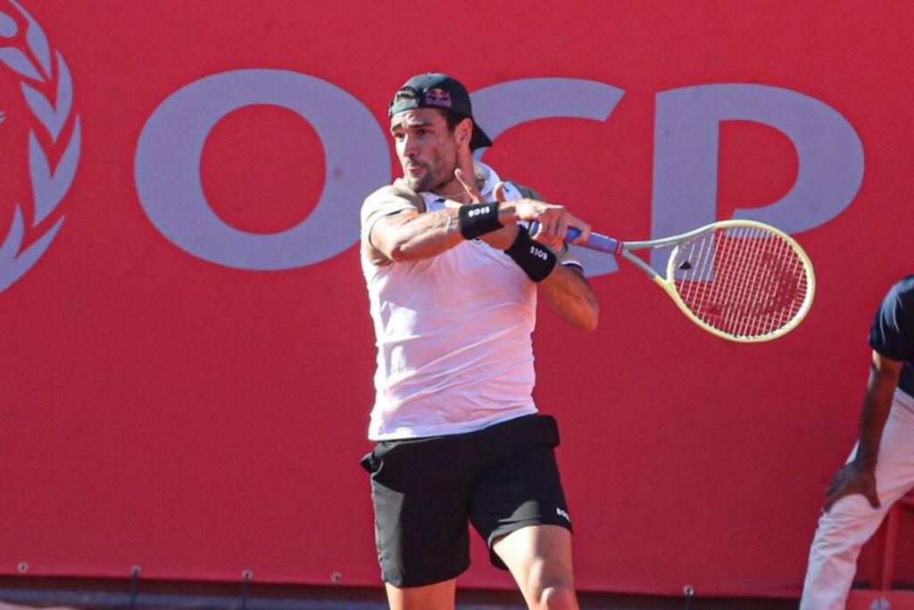 Matteo Berrettini no ATP 250 de Marraquexe (Foto: Reprodução)