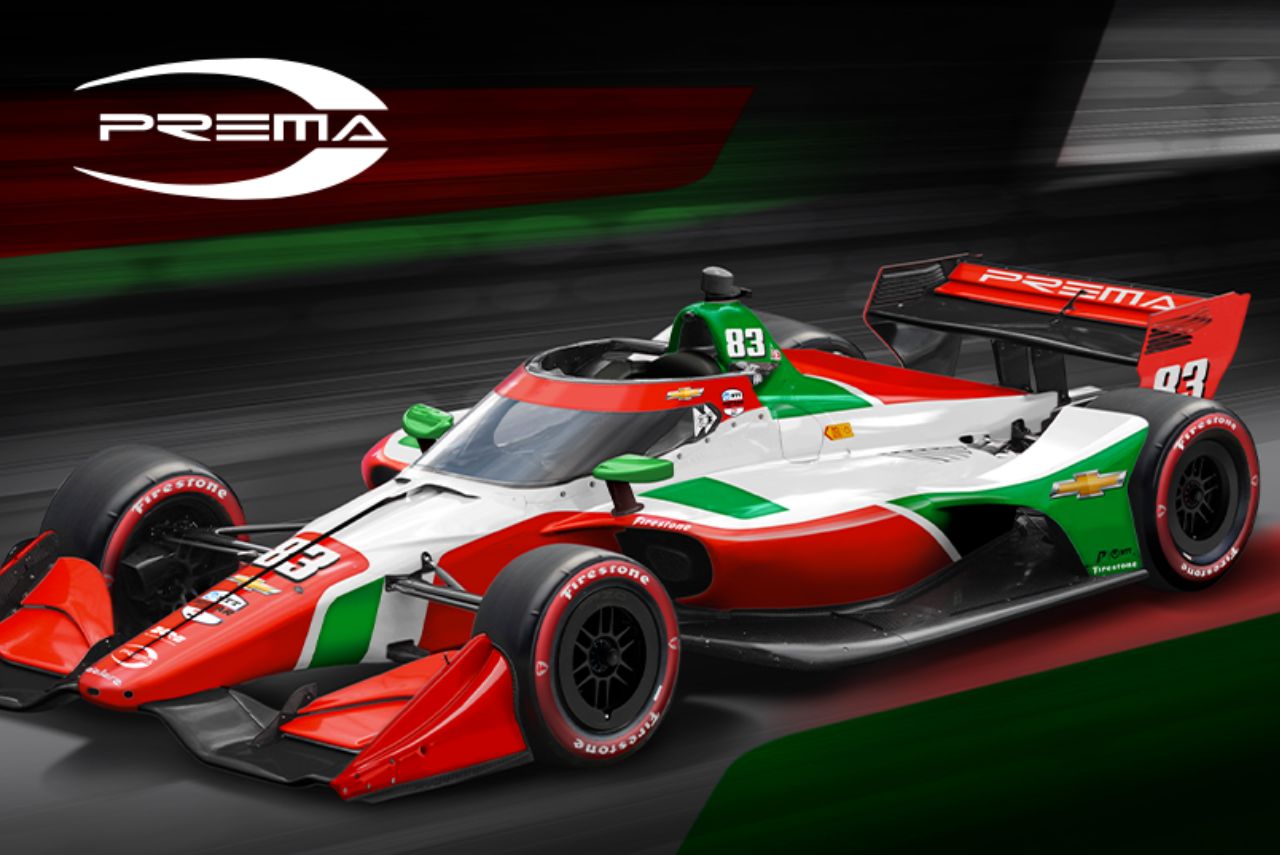Arte do carro da Prema na Fórmula Indy