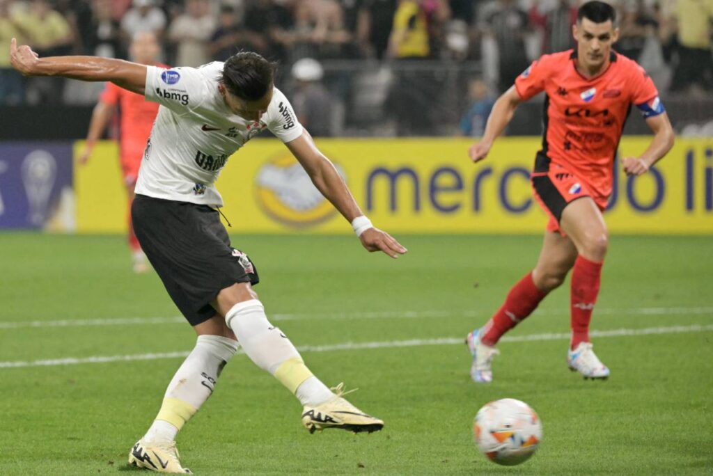 Romero marcou duas vezes na vitória do Corinthians. Foto: Reprodução/X