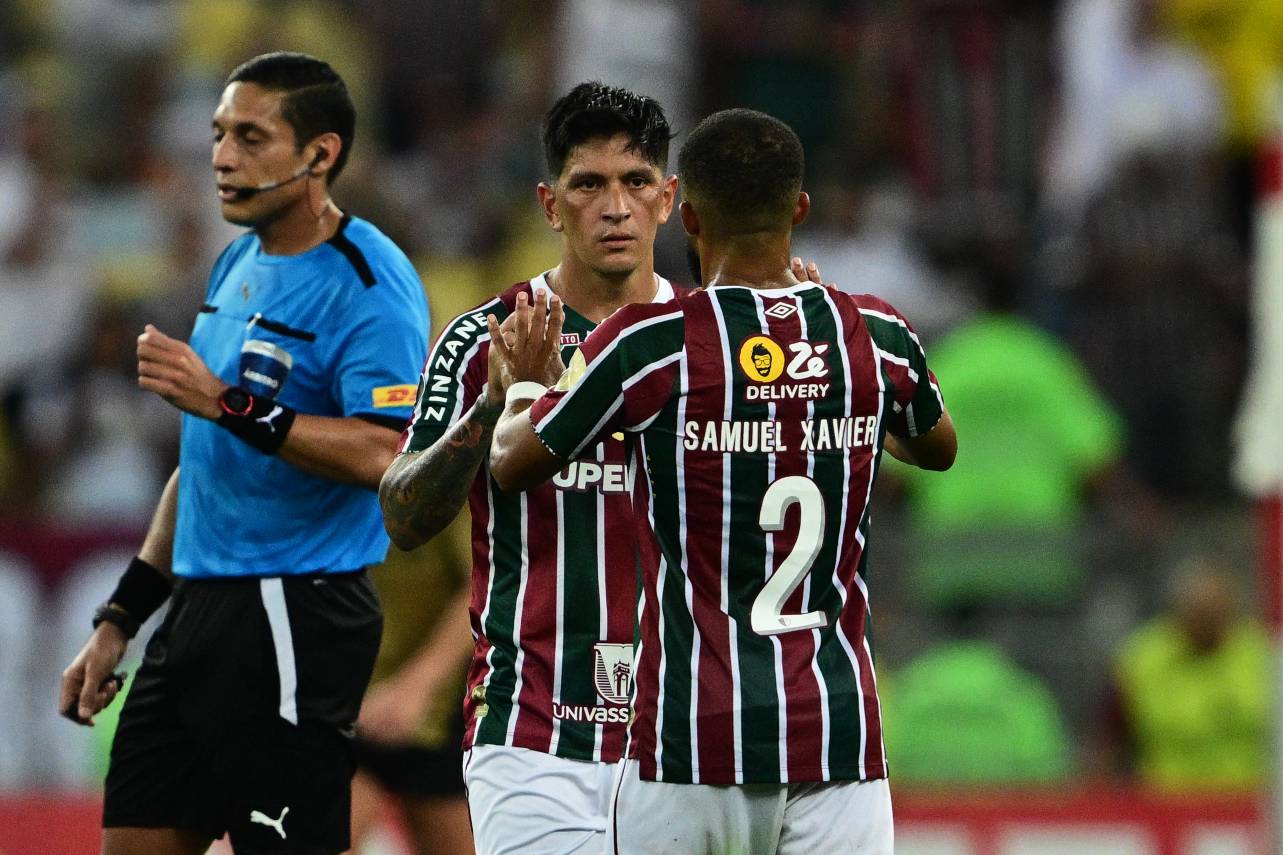 Germán Cano marcou o segundo gol do Fluminense no jogo. Foto: Reprodução/X