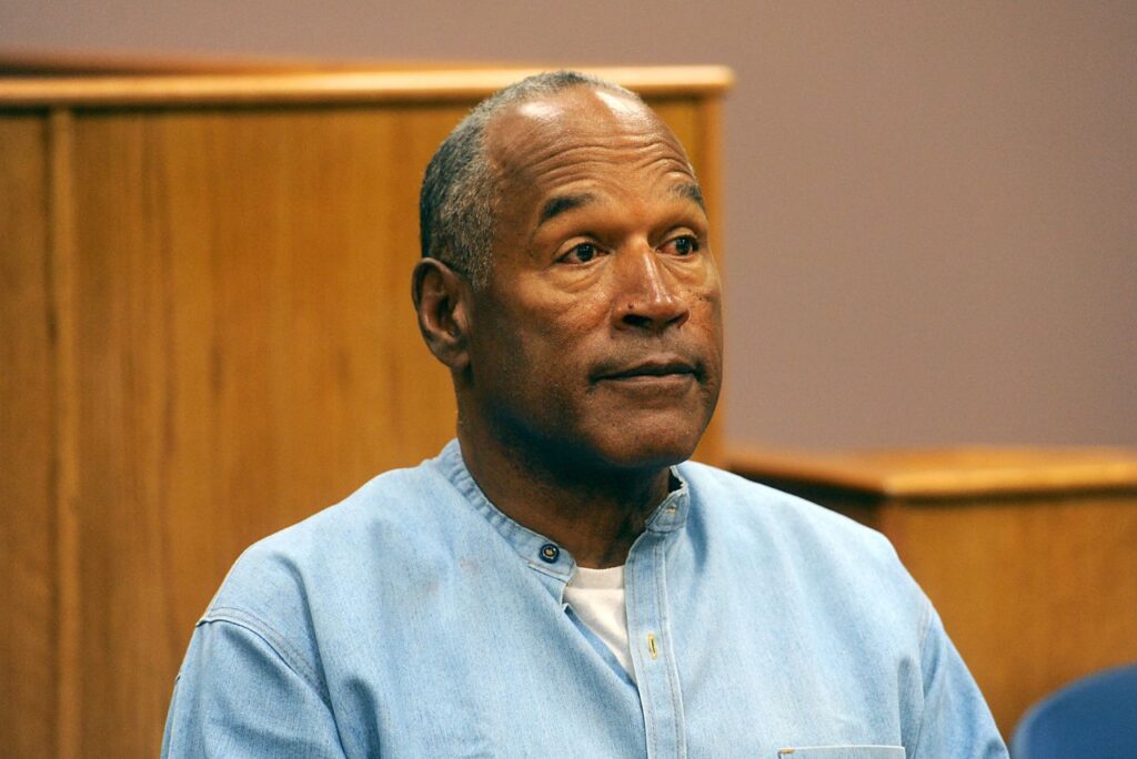 O.J. Simpson durante julgamento em 2017