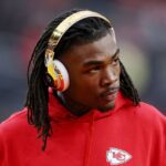 Rashee Rice, wide receiver do Kansas City Chiefs (Foto: Jamie Squire/Getty Images via AFP)