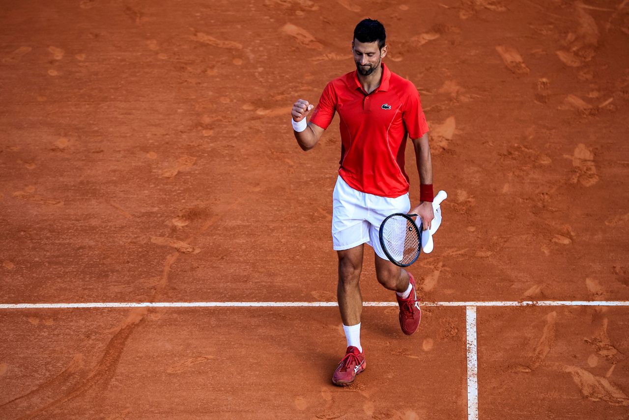 Novak Djokovic venceu Alex de Minaur no Masters 1000 de Monte Carlo (Foto: Valery Hache/AFP)