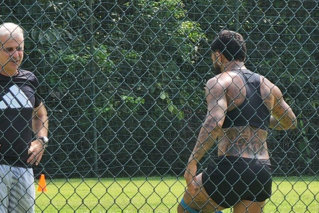 Gabigol em treino