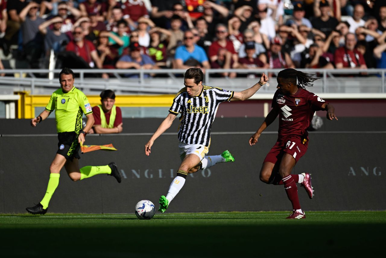 Lance do jogo Juventus x Torino na Serie A do Campeonato Italiano em 2024