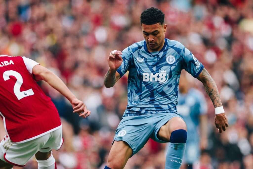 Lance do jogo Arsenal x Aston Villa na Premier League 2023/24