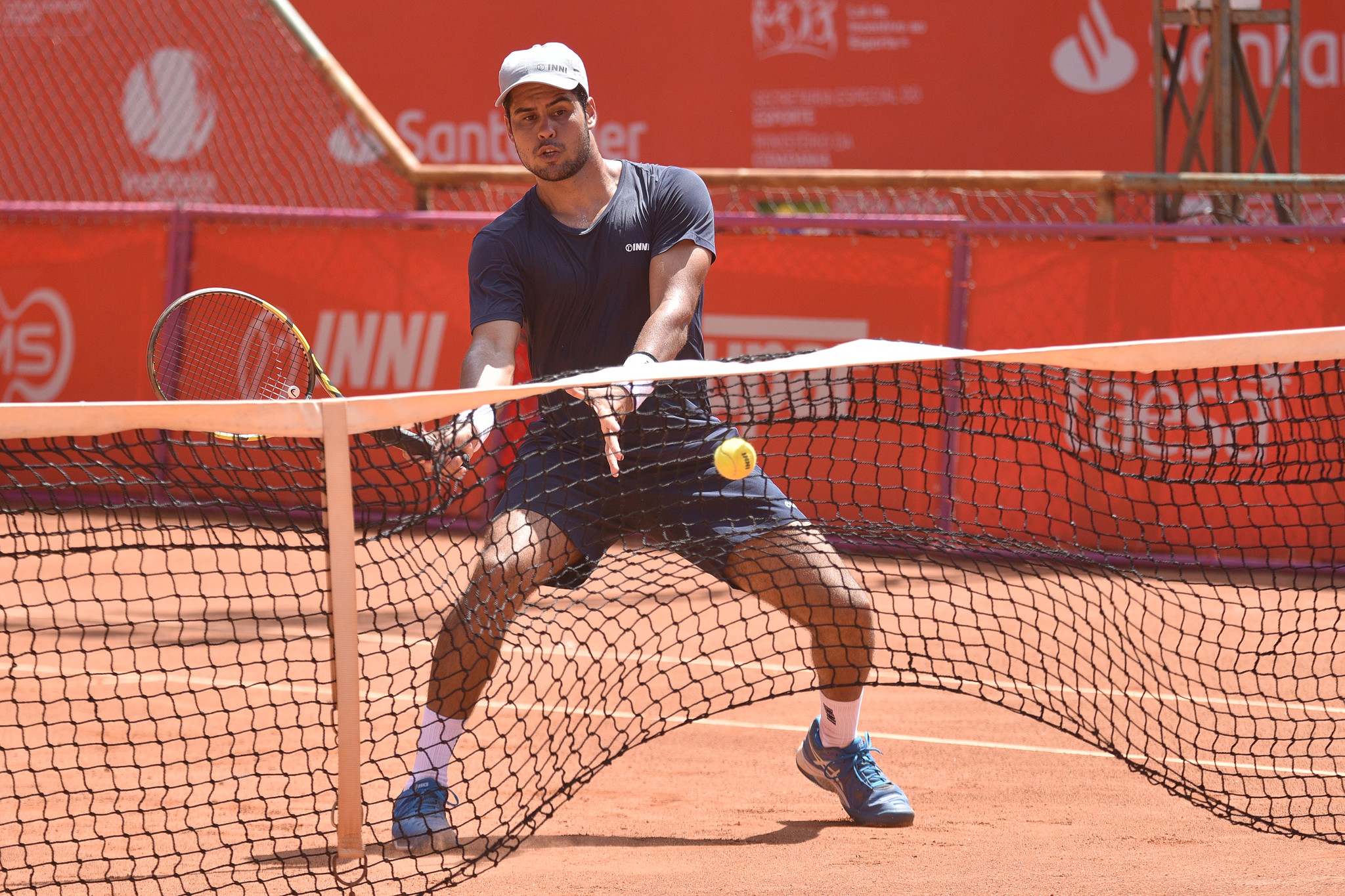 Tenista Marcelo Zormann no Brasil Tennis Challenger em 2023