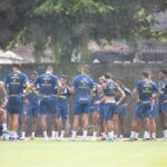 O time tem dois reforços confirmados que ainda não foram inscritos. Foto: Léo Rodrigues/ Santos FC.