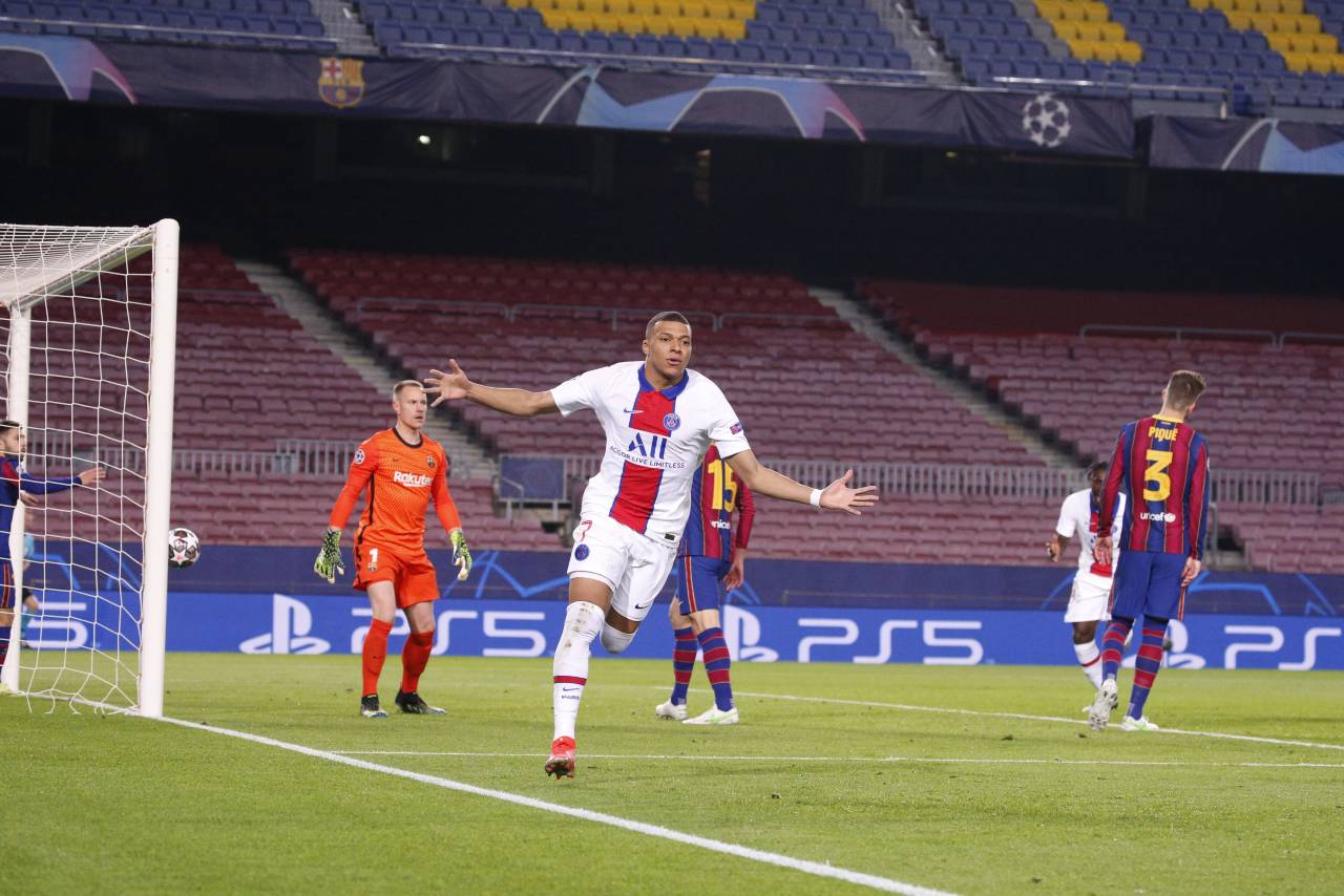 Mbappe marcou dois gols na vitória do PSG. Foto: Reprodução/X