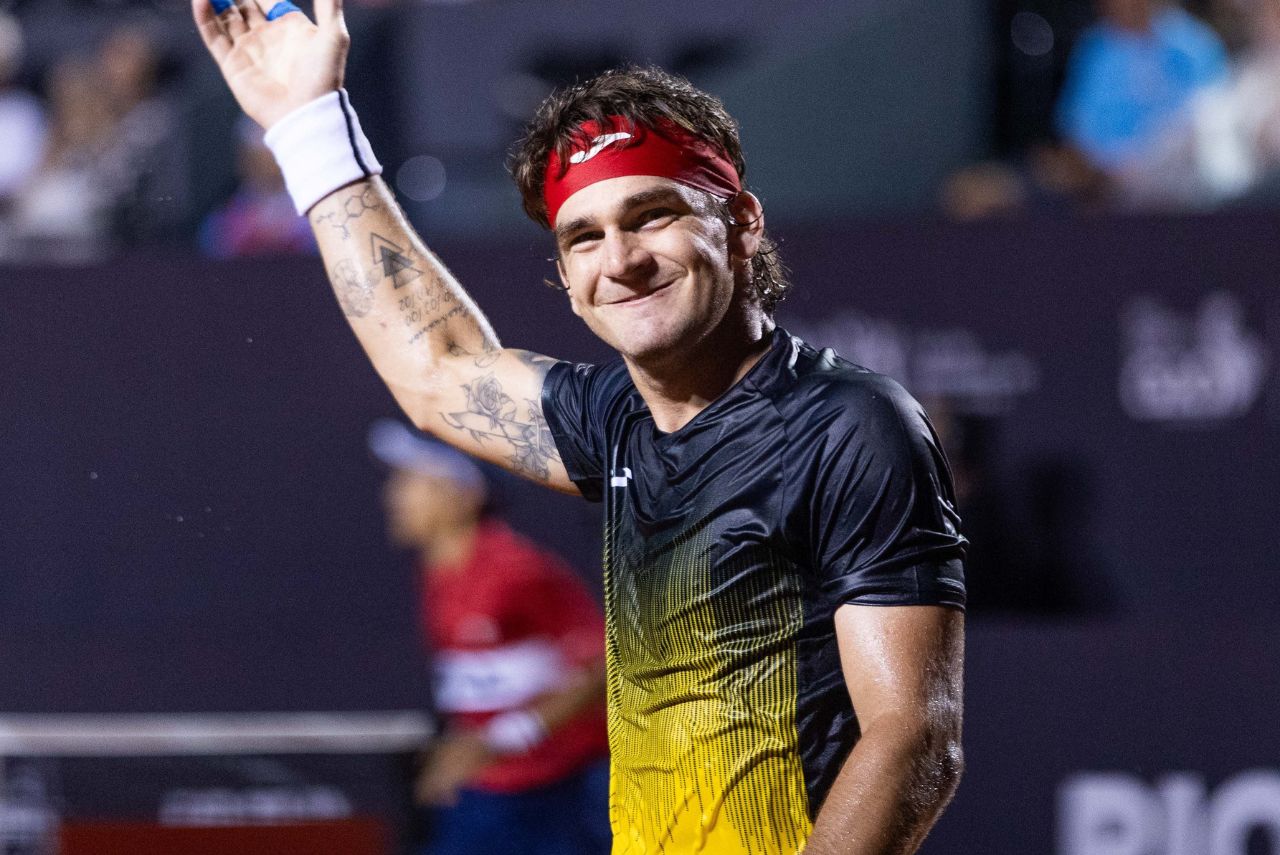 Bucareste: Tenista Thiago Wild em jogo do Rio Open 2024