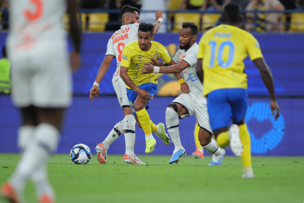 Lance de Al-Nassr x Al Fayha no Campeonato Saudita em 2024