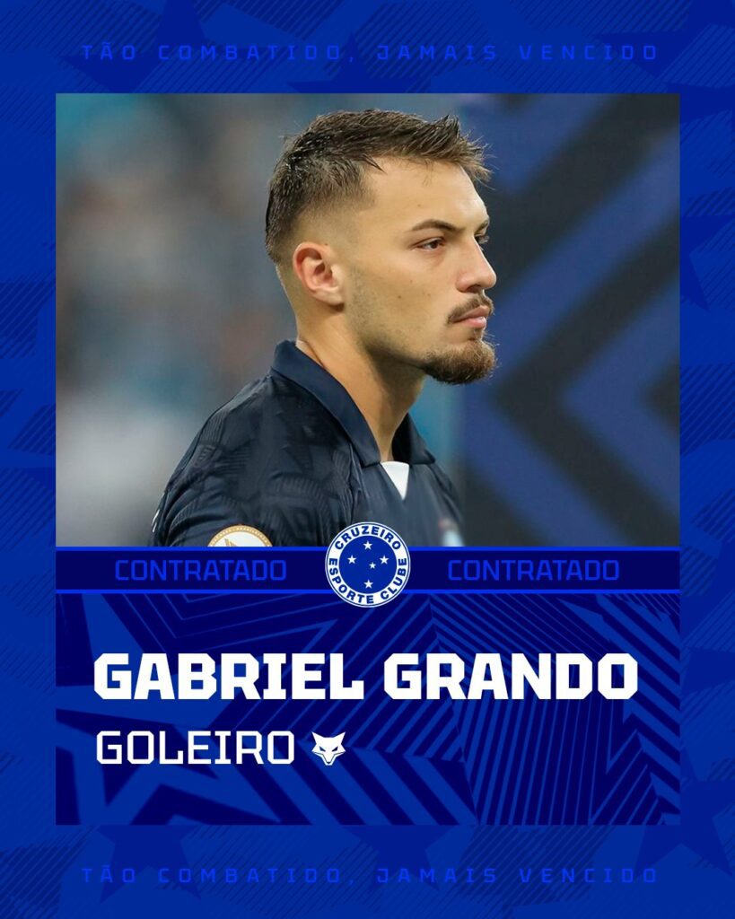Gabriel Grando anunciado pelo Cruzeiro