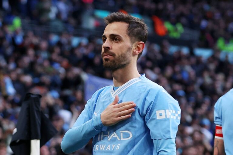 <p>Bernardo Silva foi o herói do Manchester City. Foto: Reprodução/FA CUP</p>
