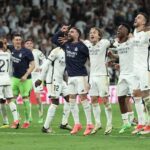 Jogadores do Real Madrid comemoram grande vitória