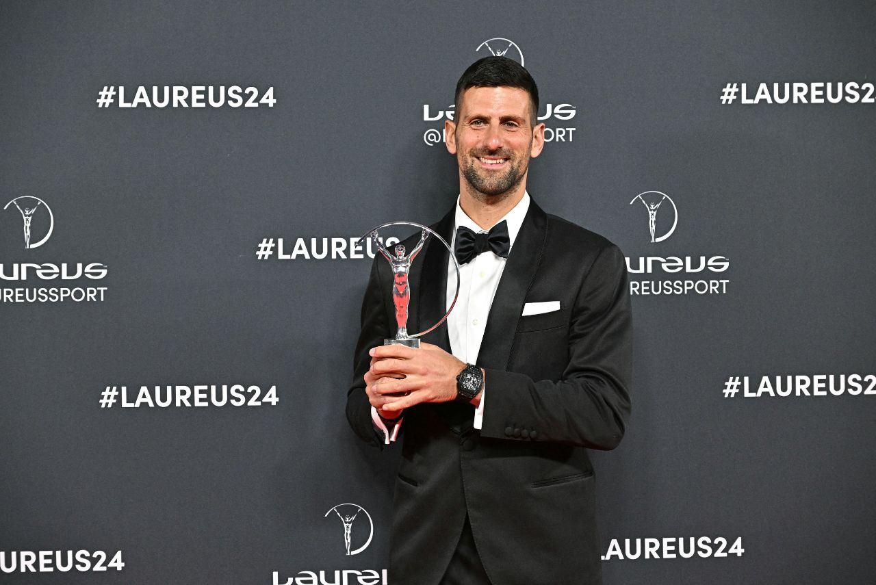 Novak Djokovic no Prêmio Laureus 2024