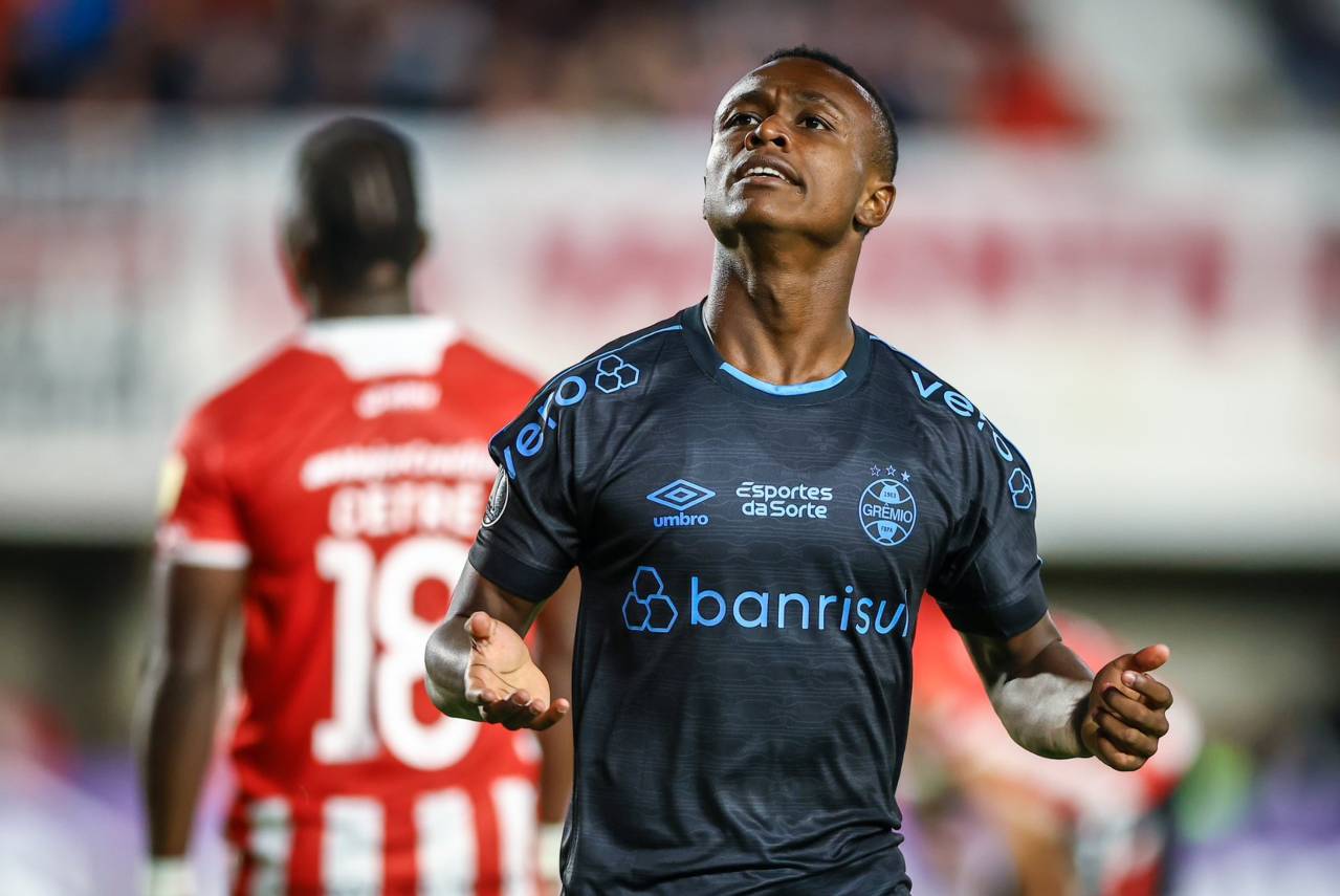 Nathan Fernandes foi o autor do gol da vitória do Grêmio. Foto: Reprodução/X