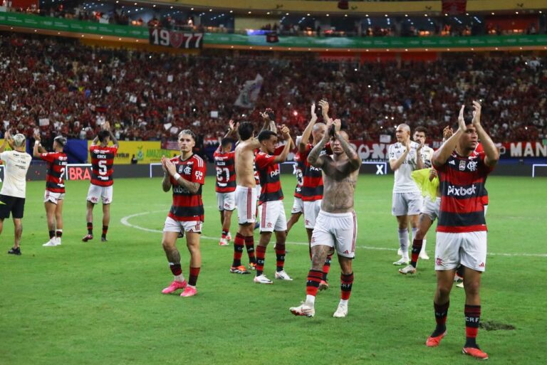 <p>Flamengo já teve grande público na Arena da Amazônia em 2024. Foto: Gilvan de Souza / CRF</p>
