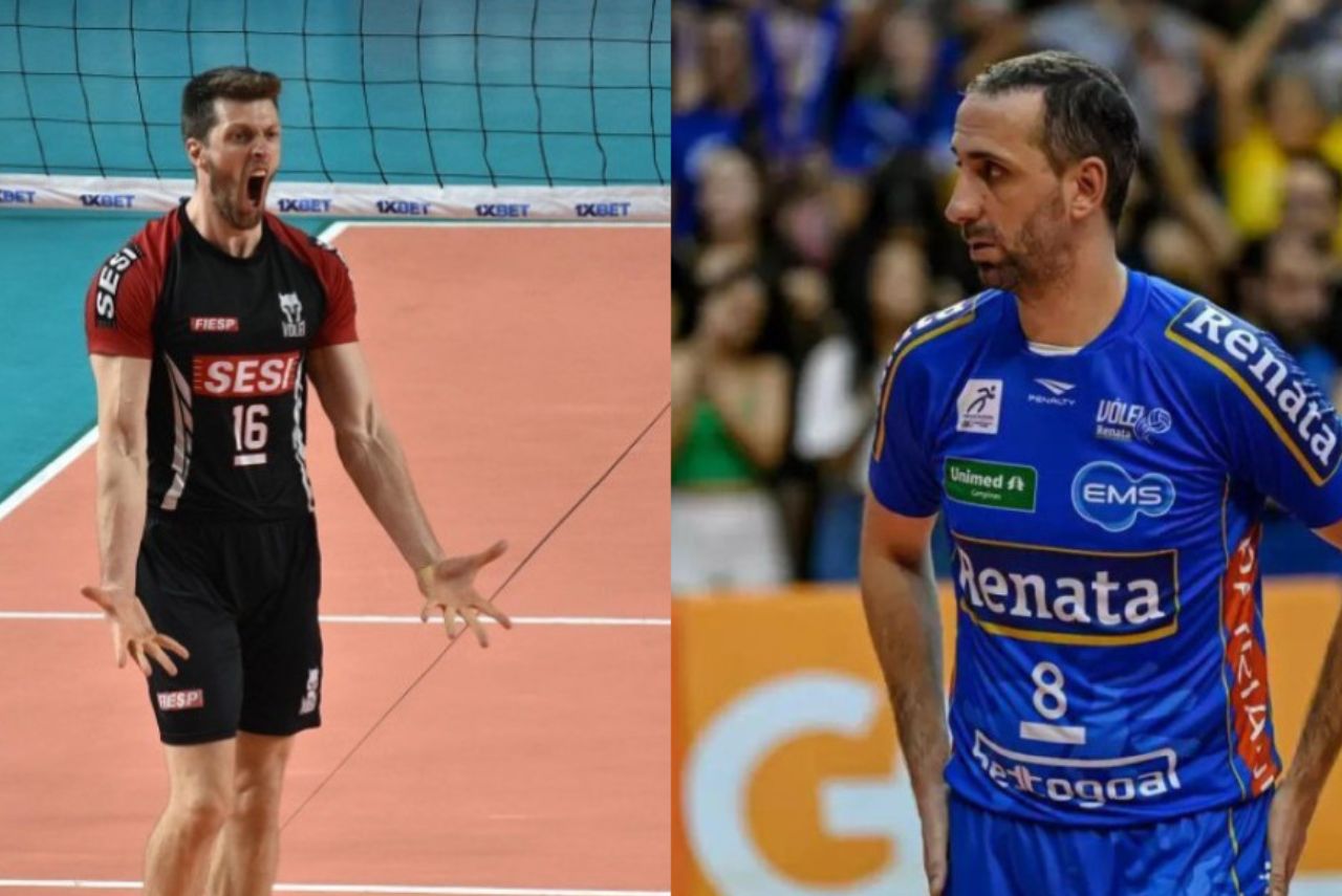Capitães e técnicos de Sesi Bauru e Vôlei Renata falam sobre a final da Superliga