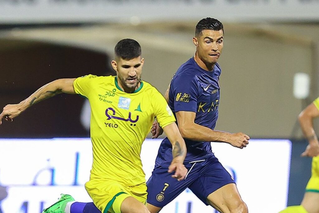 Cristiano Ronaldo não conseguiu marcar. Foto: Reprodução/SPL