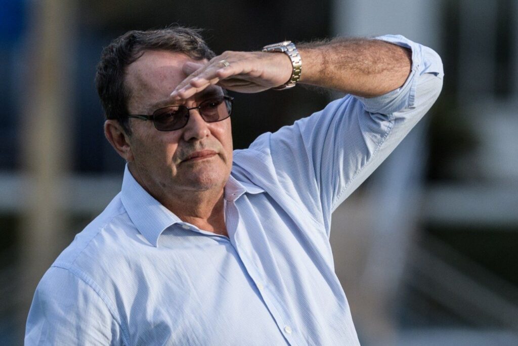 Empresário Pedro Lourenço em treino do Cruzeiro