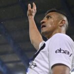 Atacante Alexis Sánchez em jogo da Inter de Milão em 2024