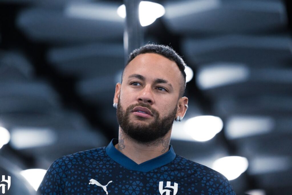 Neymar em treino do Al-Hilal