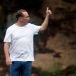 John Textor em treino do Botafogo