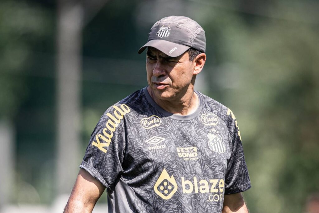 Fábio Carille é alvo do Vasco para o restante de temporada. Foto: Raul Baretta/ Santos FC
