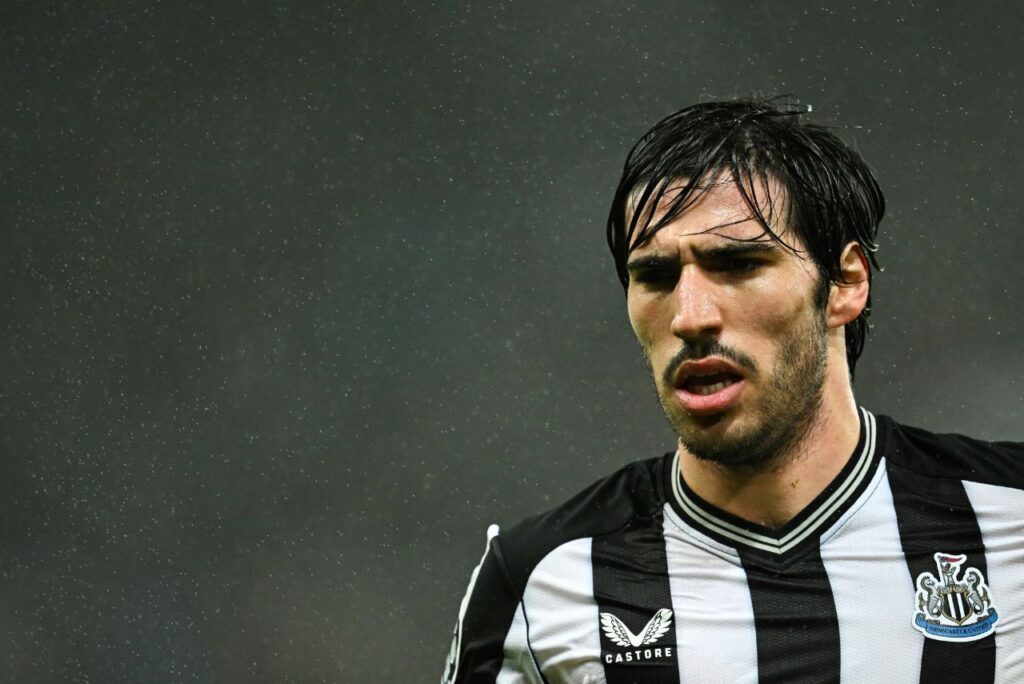 Sandro Tonali, meio-campista do Newcastle (Foto: Oli Scarff/AFP)