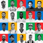 Alguns dos atletas que vão representar a equipe de refugiados em Paris