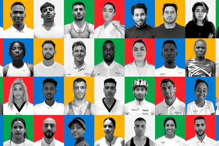 <p>Alguns dos atletas que vão representar a equipe de refugiados em Paris. Foto: Olympic Refuge Foundation</p>
