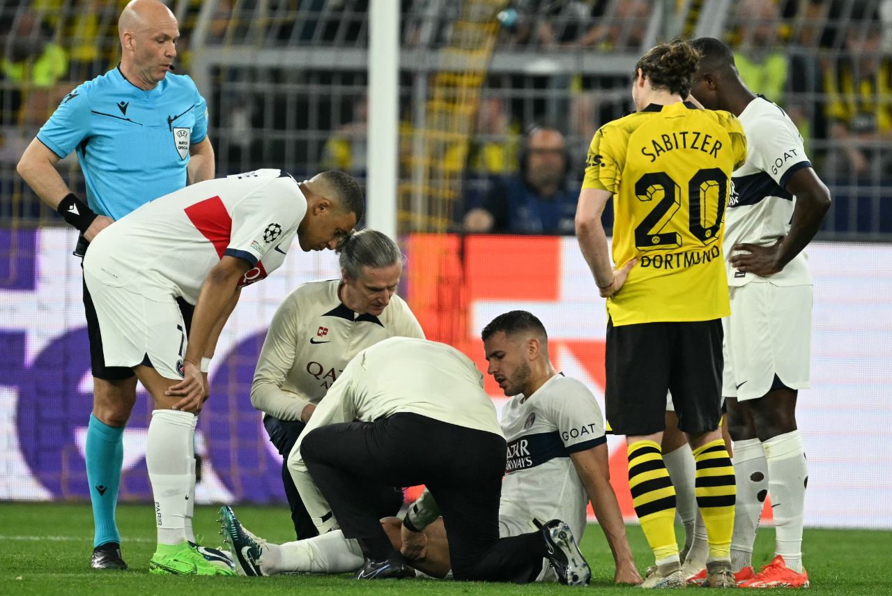 Lucas Hernández vai desfalcar o PSG no restante da temporada (Foto: Ina Fassbender/AFP)