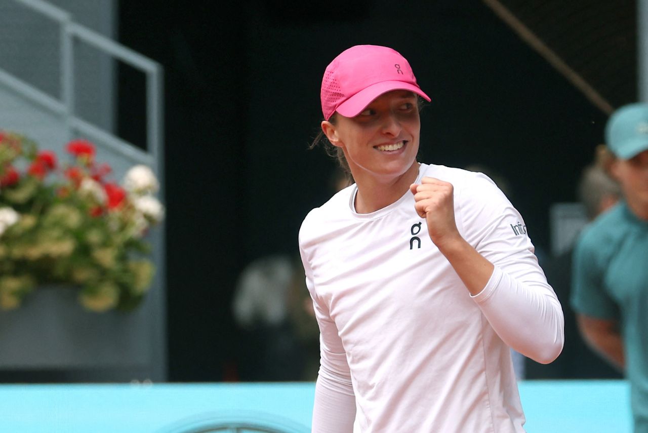 Polonesa Iga Swiatek está na final do WTA de Madrid (Foto: Pierre-Philippe Marcou/AFP)
