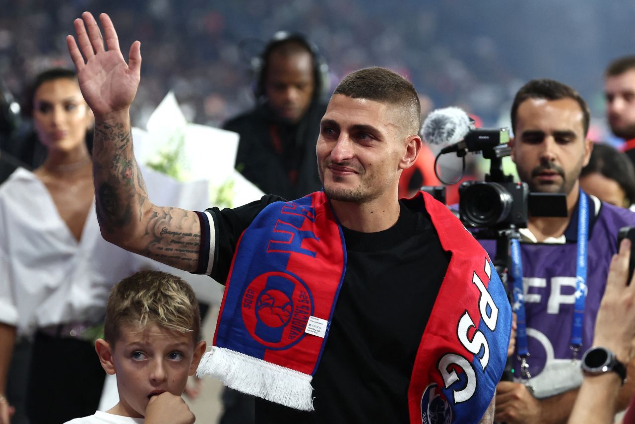Verratti em despedida do PSG