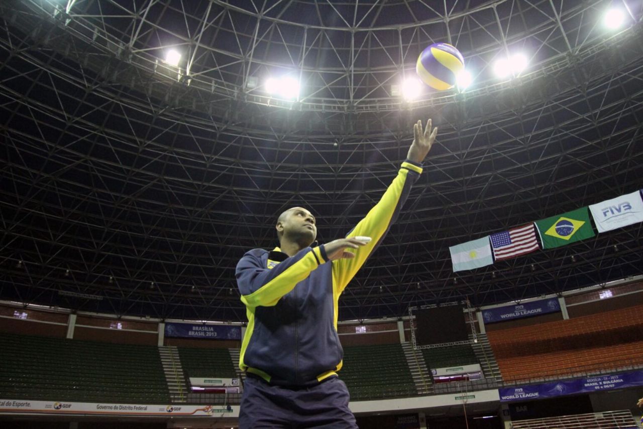 Treinador Anderson Rodrigues, da Seleção Brasileira de Vôlei Sub-21
