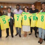 Ednaldo Rodrigues recebeu Ronaldo Santos, secretário do Ministério da Igualdade Racial, na sede da CBF