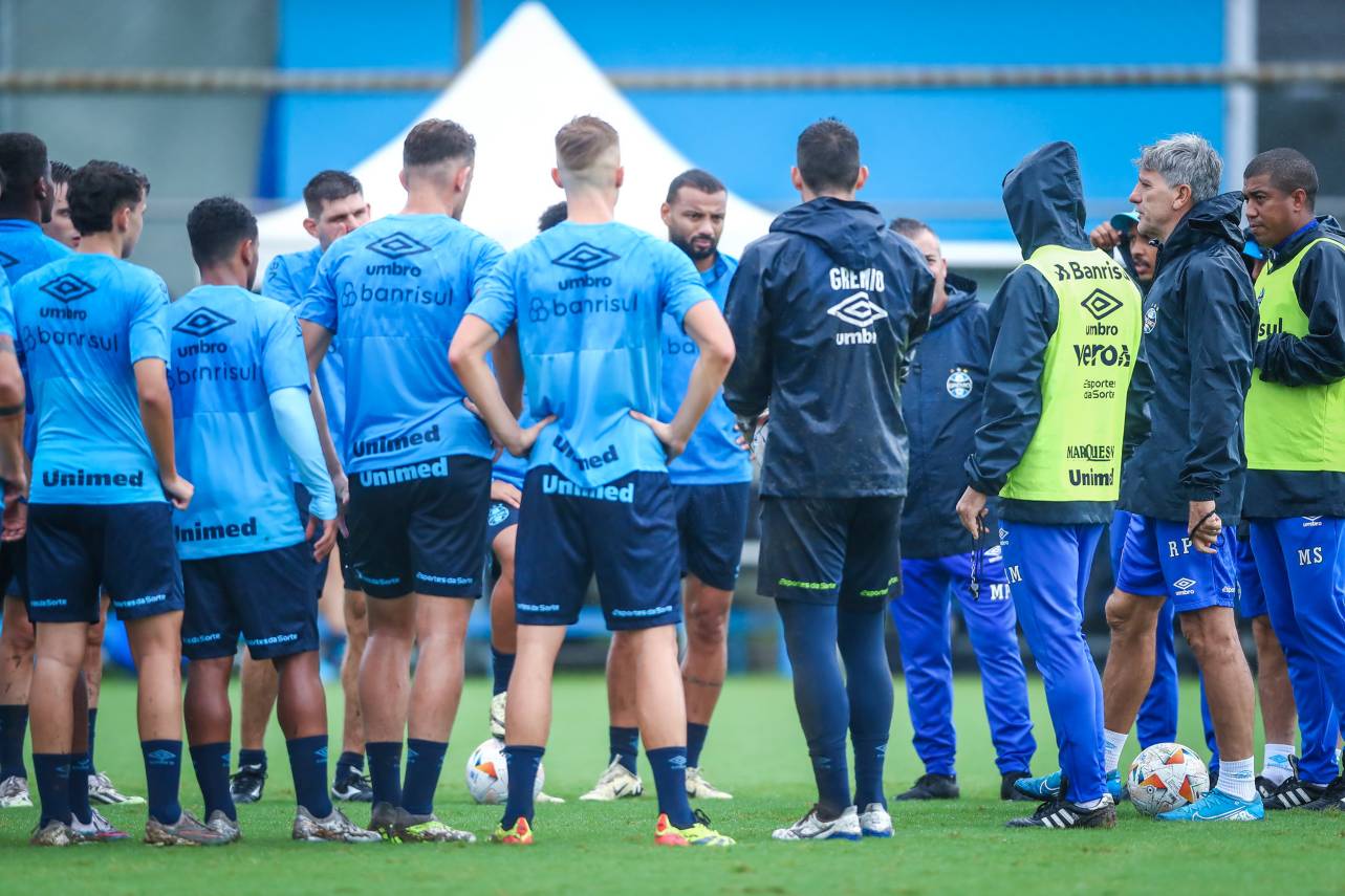 O Grêmio tem um jogo da Libertadores no meio de semana que não foi cancelado. Foto: Lucas Uebel/Grêmio