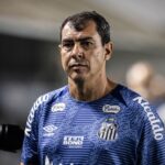 Fábio Carille, técnico do Santos, na Vila Belmiro