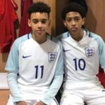 Musiala e Bellingham nas divisões de base da Seleção Inglesa (Foto: Reprodução)