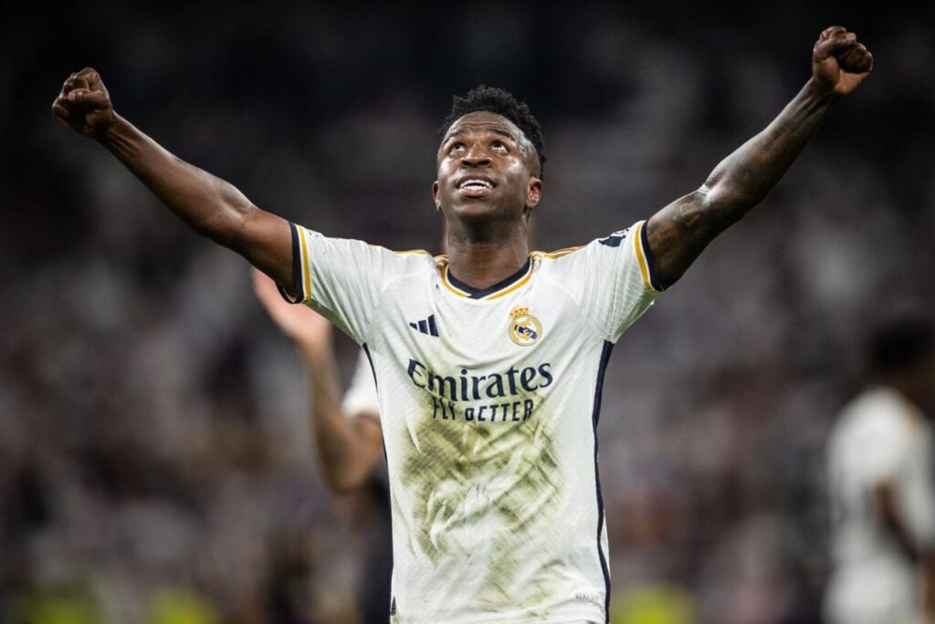 Vini Jr. em Real Madrid x Bayern de Munique