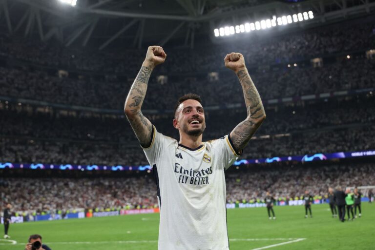 <p>Joselu brilhou na classificação do Real Madrid para a final da Champions. Foto: Thomas Coex/AFP</p>
