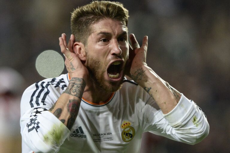 <p>Sergio Ramos fez gol histórico para o Real Madrid. Foto: Franck Fife/AFP</p>
