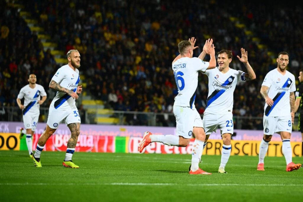 A Inter de Milão venceu o Frosinone sem sustos. Foto: Divulgação/Inter de Milão